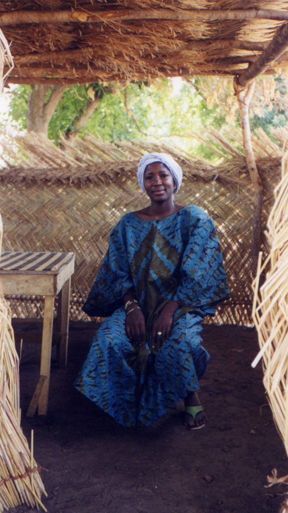 woman sitting in a porch