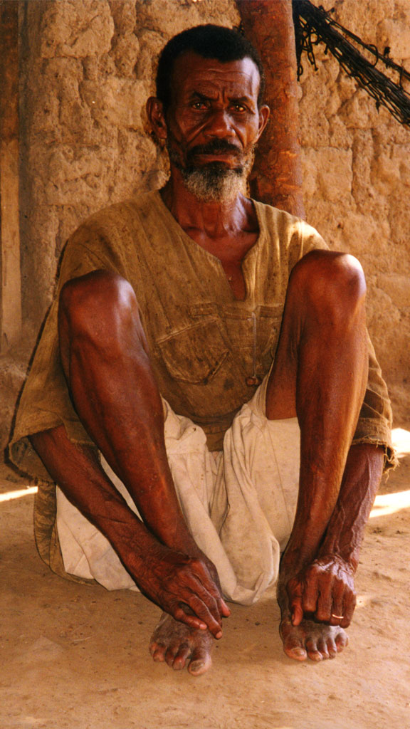 man sitting on ground