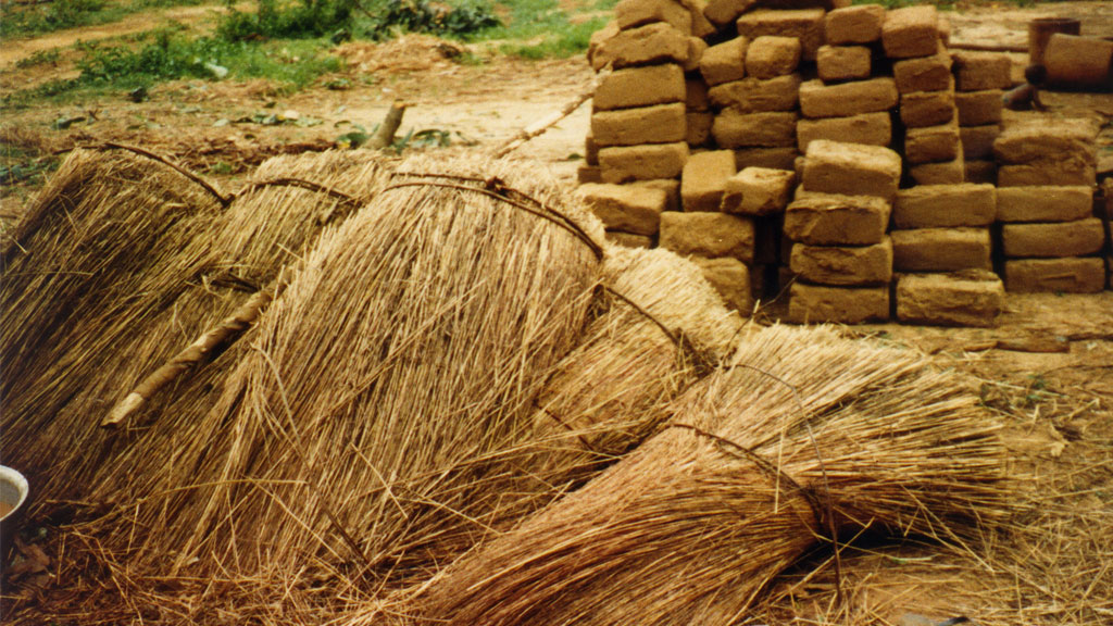 bricks and straw